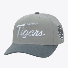 Gray Detroit Tigers Mitchell & Ness Thunderstorm Head Coach Pro-Crown Adjustable Hat