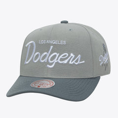 Gray Los Angeles Dodgers Mitchell & Ness Thunderstorm Head Coach Pro-Crown Adjustable Hat