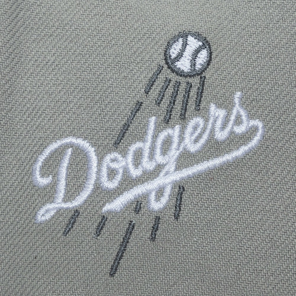 Gray Los Angeles Dodgers Mitchell & Ness Thunderstorm Head Coach Pro-Crown Adjustable Hat