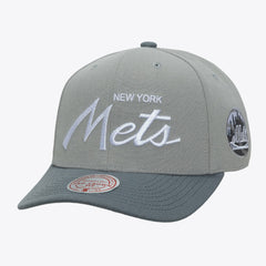 Gray New York Mets Mitchell & Ness Thunderstorm Head Coach Pro-Crown Adjustable Hat