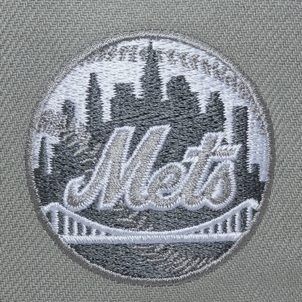 Gray New York Mets Mitchell & Ness Thunderstorm Head Coach Pro-Crown Adjustable Hat