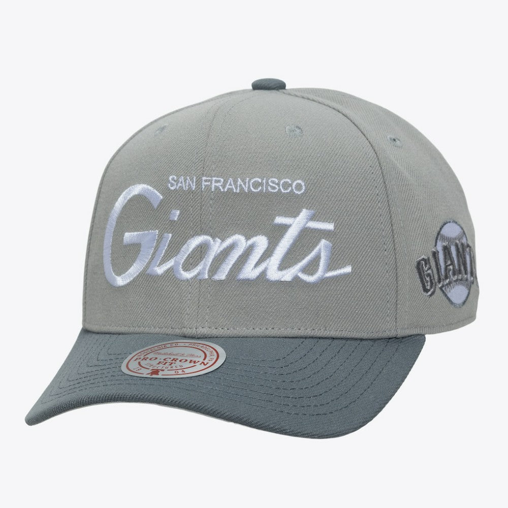 Gray San Francisco Giants Mitchell & Ness Thunderstorm Head Coach Pro-Crown Adjustable Hat