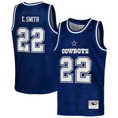 Emmitt Smith  Youth Retired Player NFL Basketball Fashion Jersey - Dallas Cowboys Jerseys