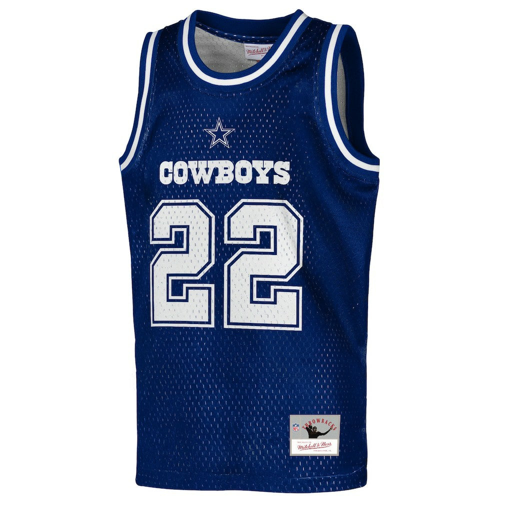 Emmitt Smith  Youth Retired Player NFL Basketball Fashion Jersey - Dallas Cowboys Jerseys