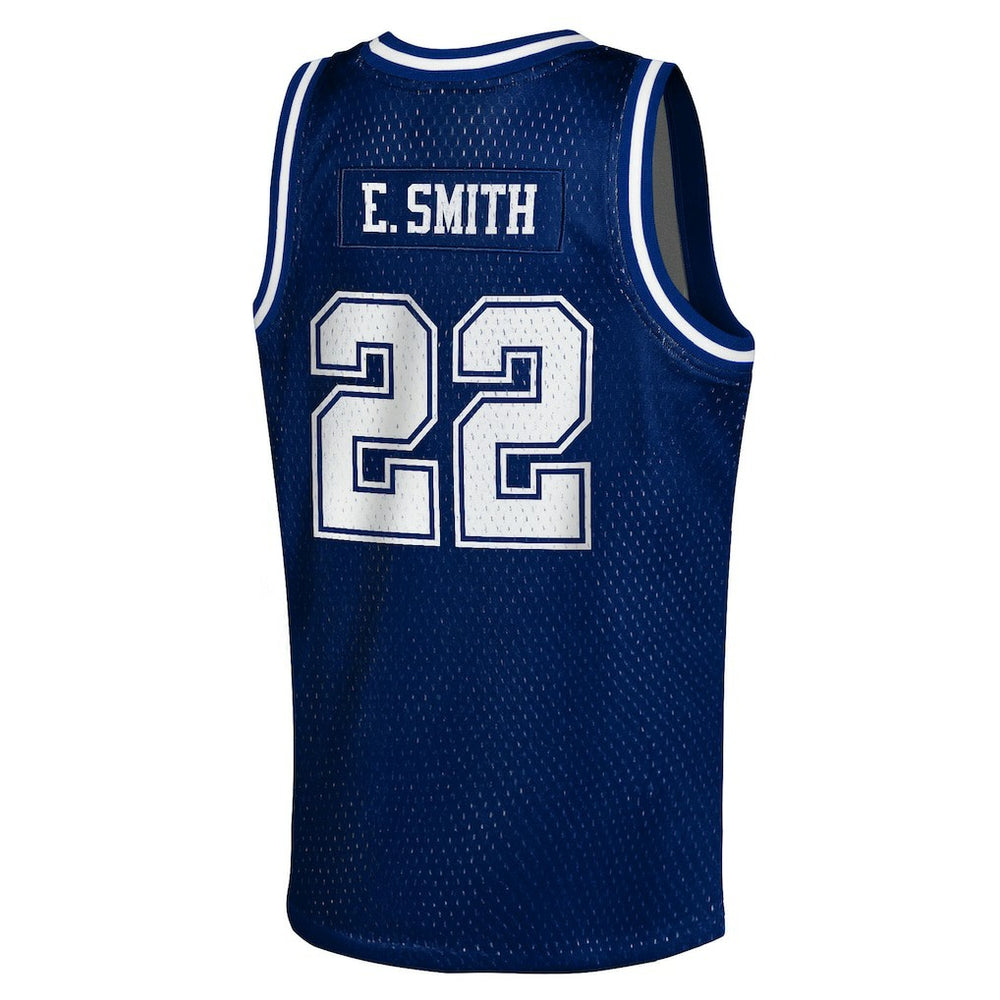 Emmitt Smith  Youth Retired Player NFL Basketball Fashion Jersey - Dallas Cowboys Jerseys