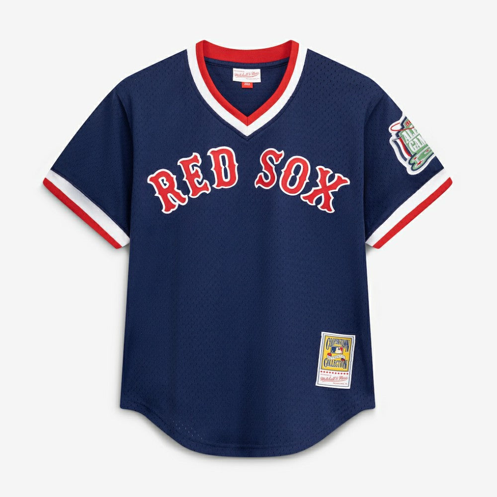 Navy Nomar Garciaparra Boston Red Sox Mitchell & Ness Authentic Batting Practice Jersey