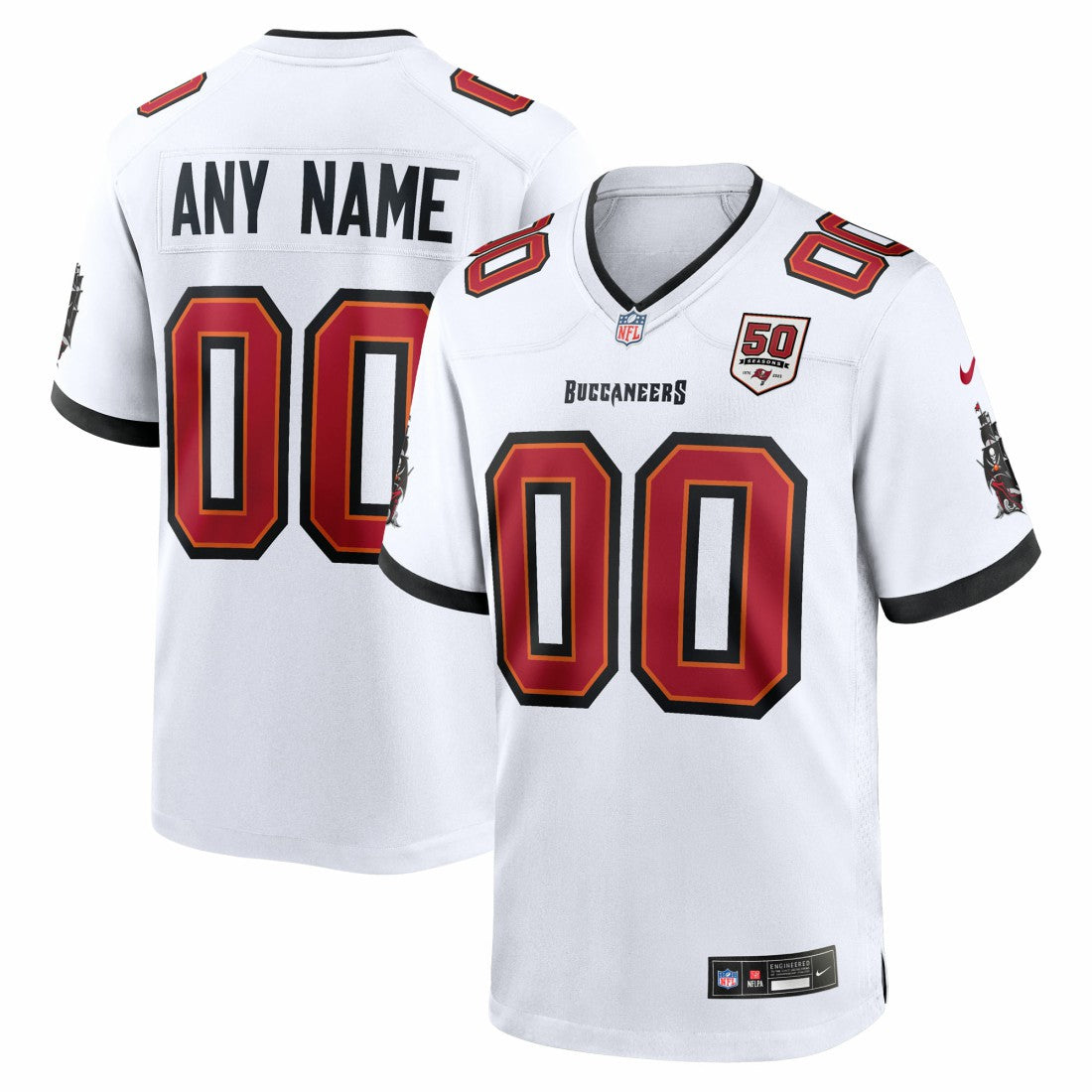 50th Season Custom Game Jersey - Tampa Bay Buccaneers Jerseys