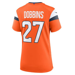 J.K. Dobbins  Women's Team Game Jersey - Denver Broncos Jerseys