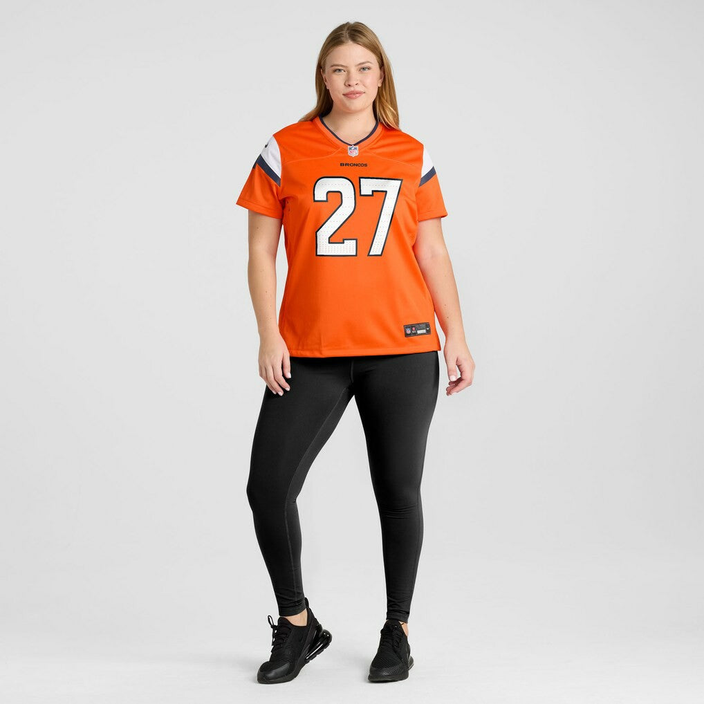 J.K. Dobbins  Women's Team Game Jersey - Denver Broncos Jerseys