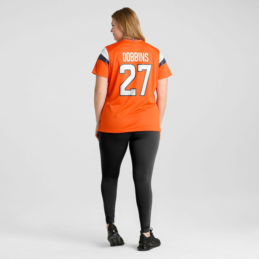 J.K. Dobbins  Women's Team Game Jersey - Denver Broncos Jerseys