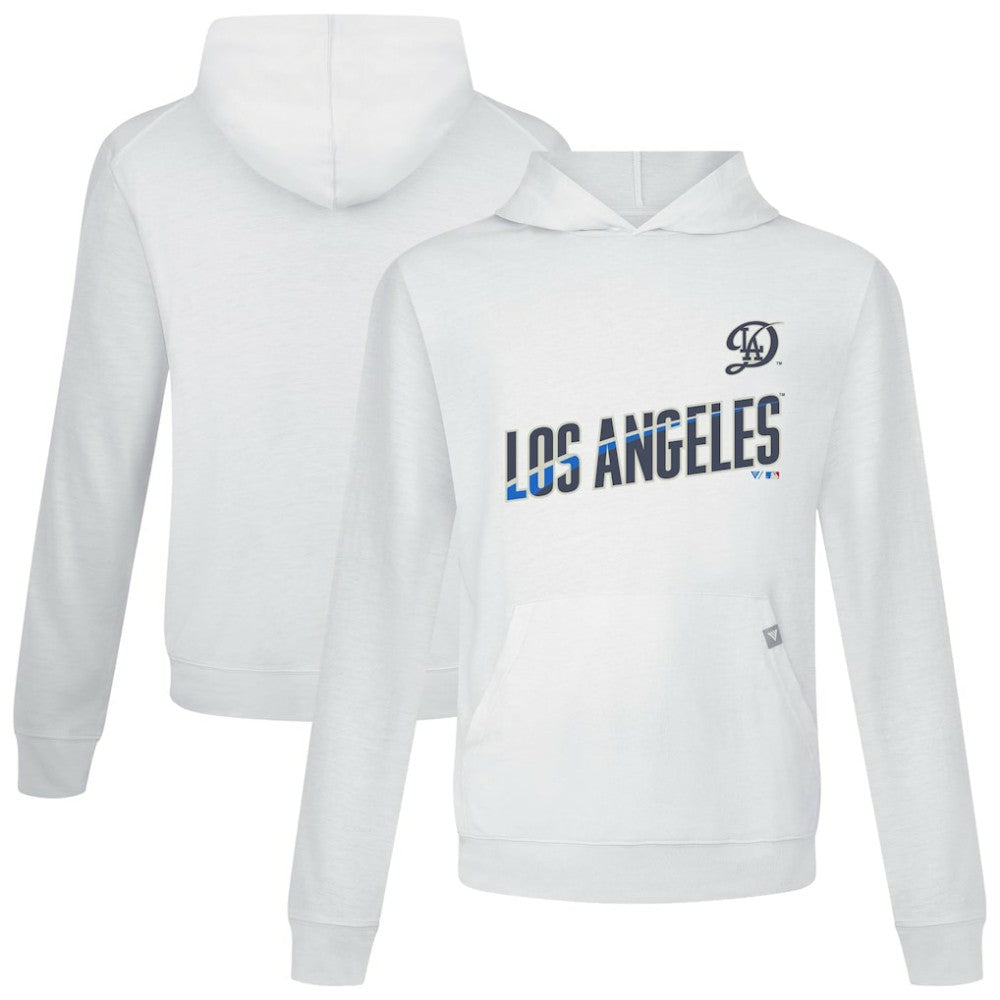 White Los Angeles Dodgers Levelwear City Connect Relay Core Logo Pullover Hoodie