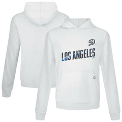 White Los Angeles Dodgers Levelwear City Connect Relay Core Logo Pullover Hoodie