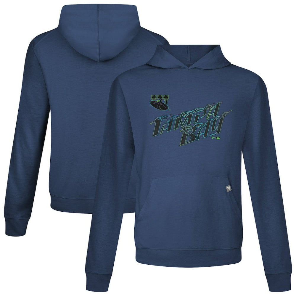 Navy Tampa Bay Rays Levelwear City Connect Relay Core Logo Pullover Hoodie
