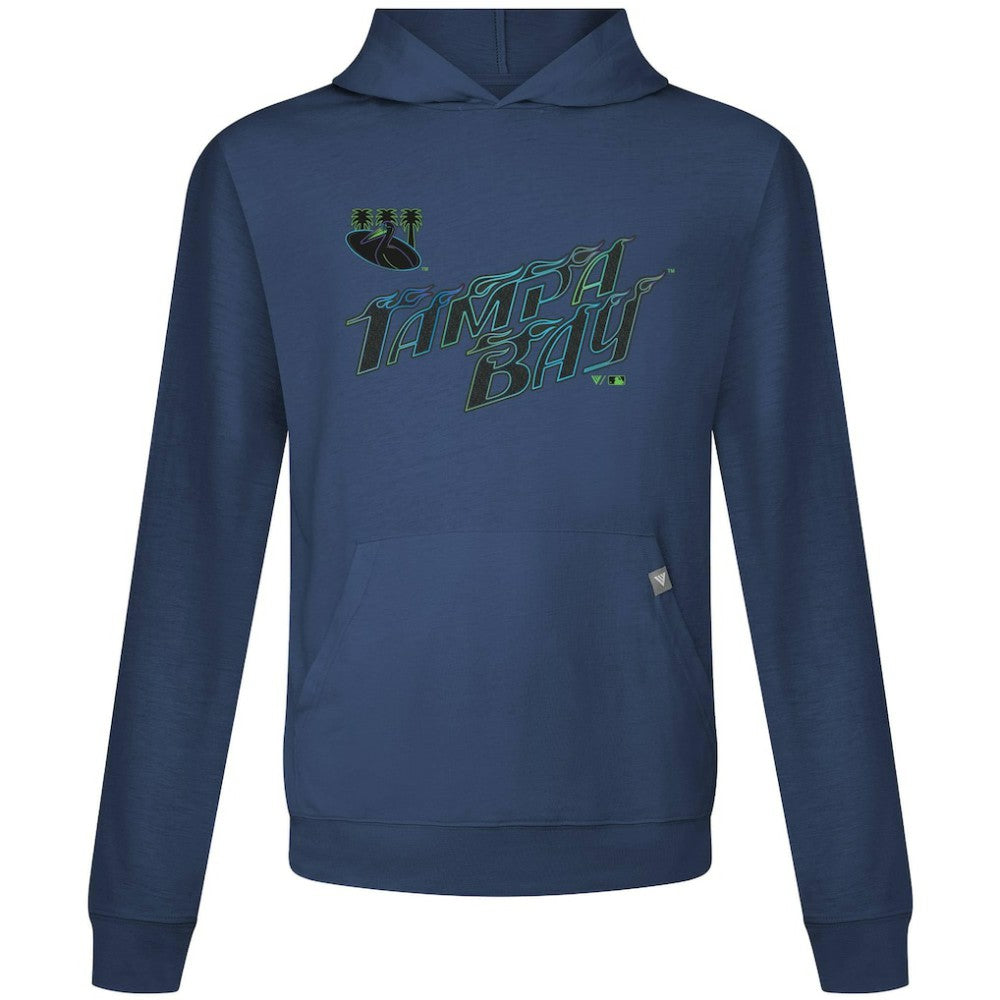 Navy Tampa Bay Rays Levelwear City Connect Relay Core Logo Pullover Hoodie
