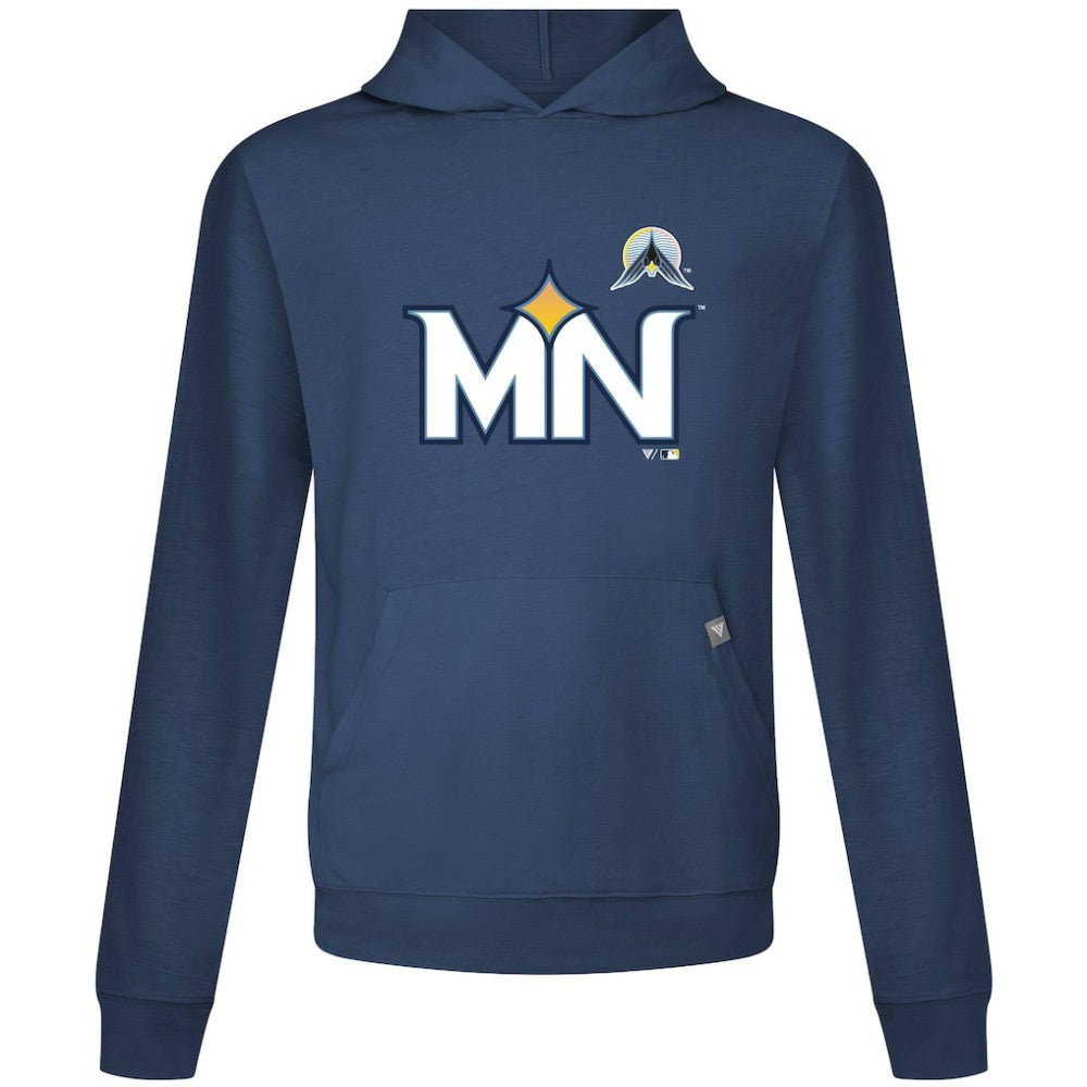Navy Minnesota Twins Levelwear City Connect Relay Core Logo Pullover Hoodie