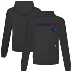 Black Toronto Blue Jays Levelwear City Connect Relay Back Splash Pullover Hoodie