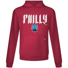 Red Philadelphia Phillies Levelwear City Connect Relay Back Splash Pullover Hoodie