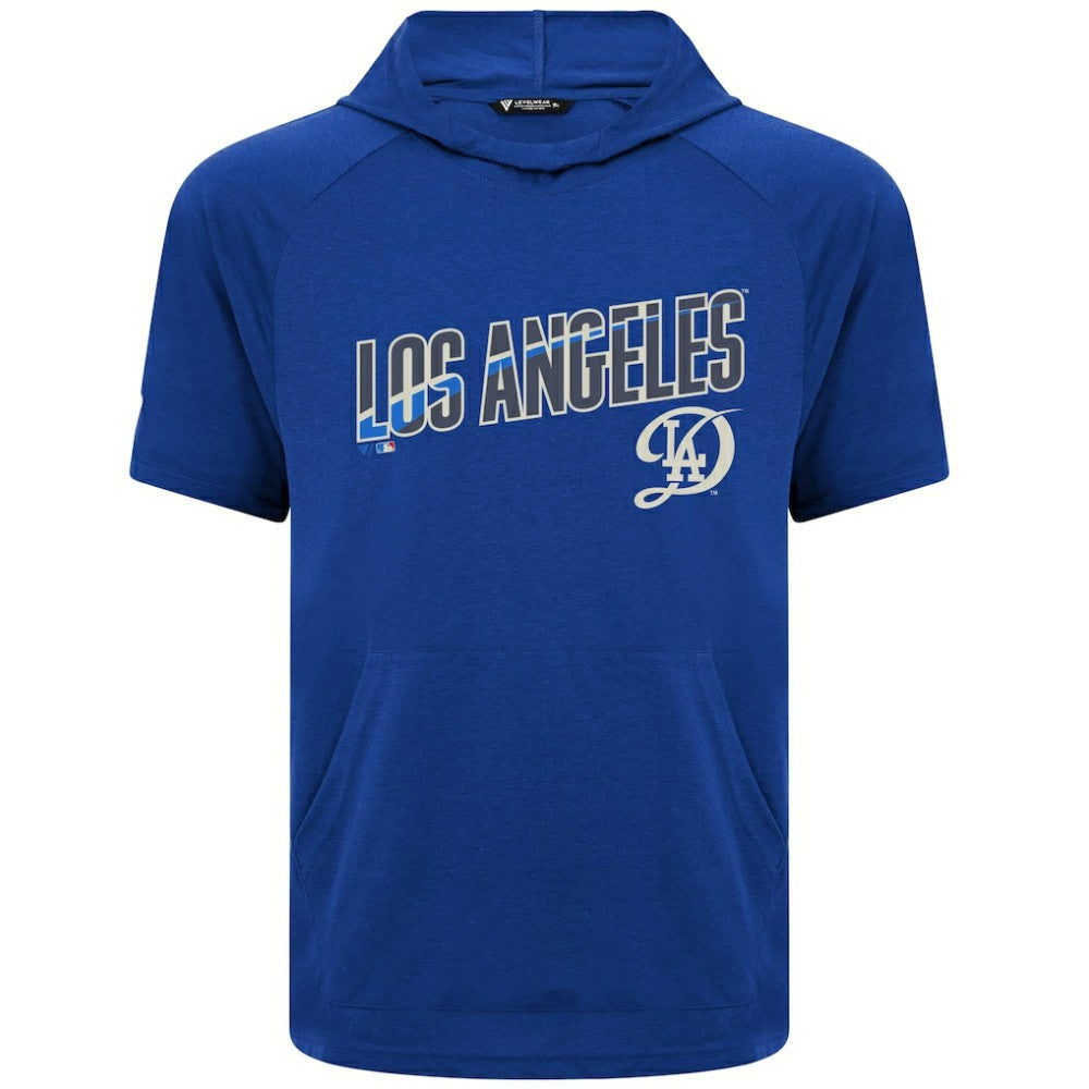 Royal Los Angeles Dodgers Levelwear City Connect Phase Back Plash Hoodie T-Shirt