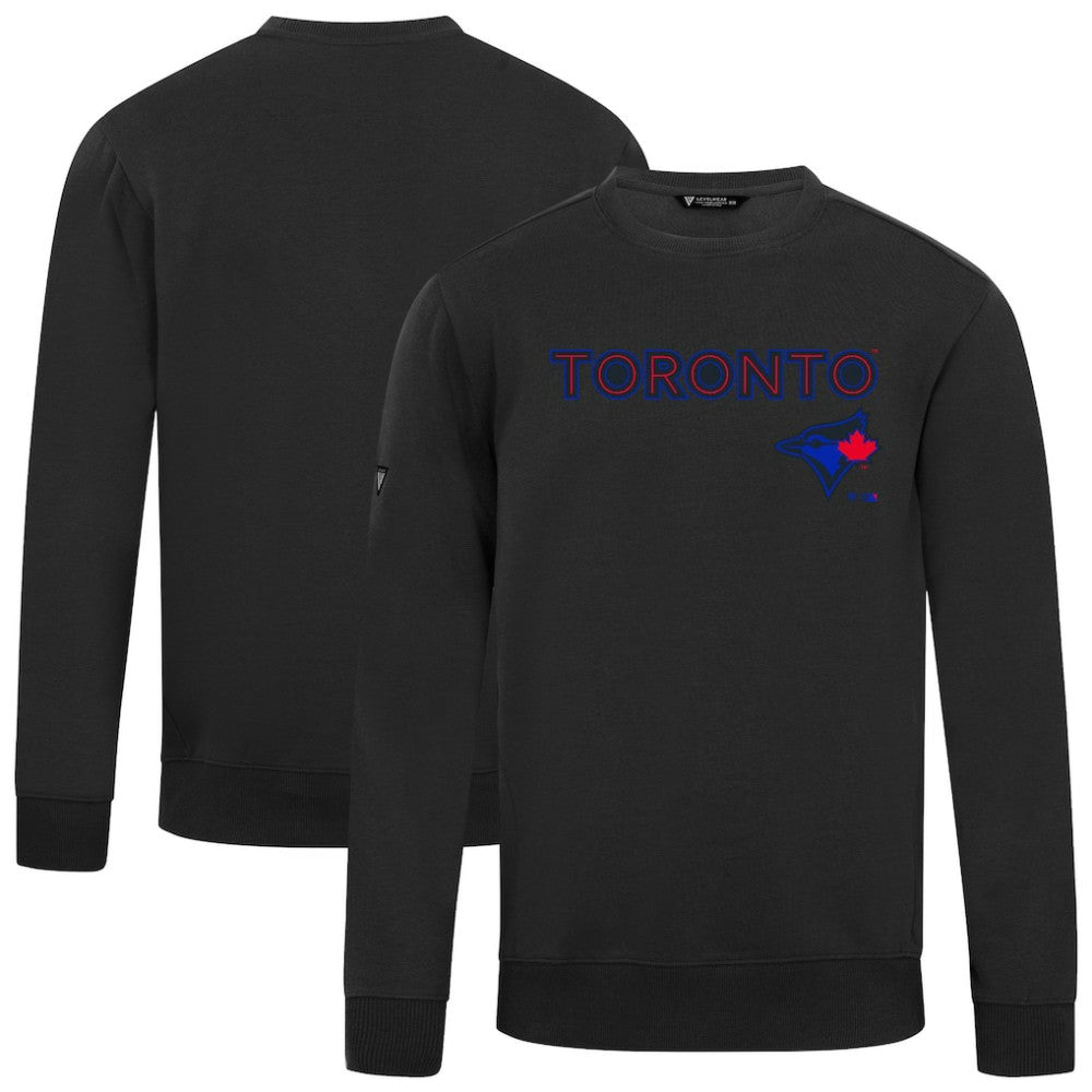 Black Toronto Blue Jays Levelwear City Connect Zane Back Splash Sweatshirt