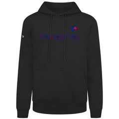 Black Toronto Blue Jays Levelwear City Connect Podium Core Logo Pullover Hoodie