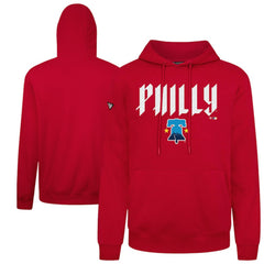 Red Philadelphia Phillies Levelwear City Connect Podium Back Splash Pullover Hoodie