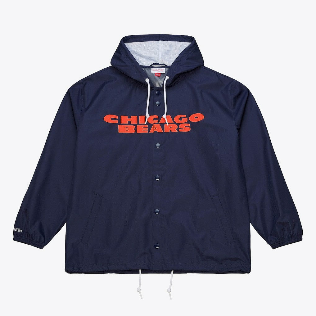 Coaches Full-Snap Hooded Windbreaker Jacket - Chicago Bears Jackets