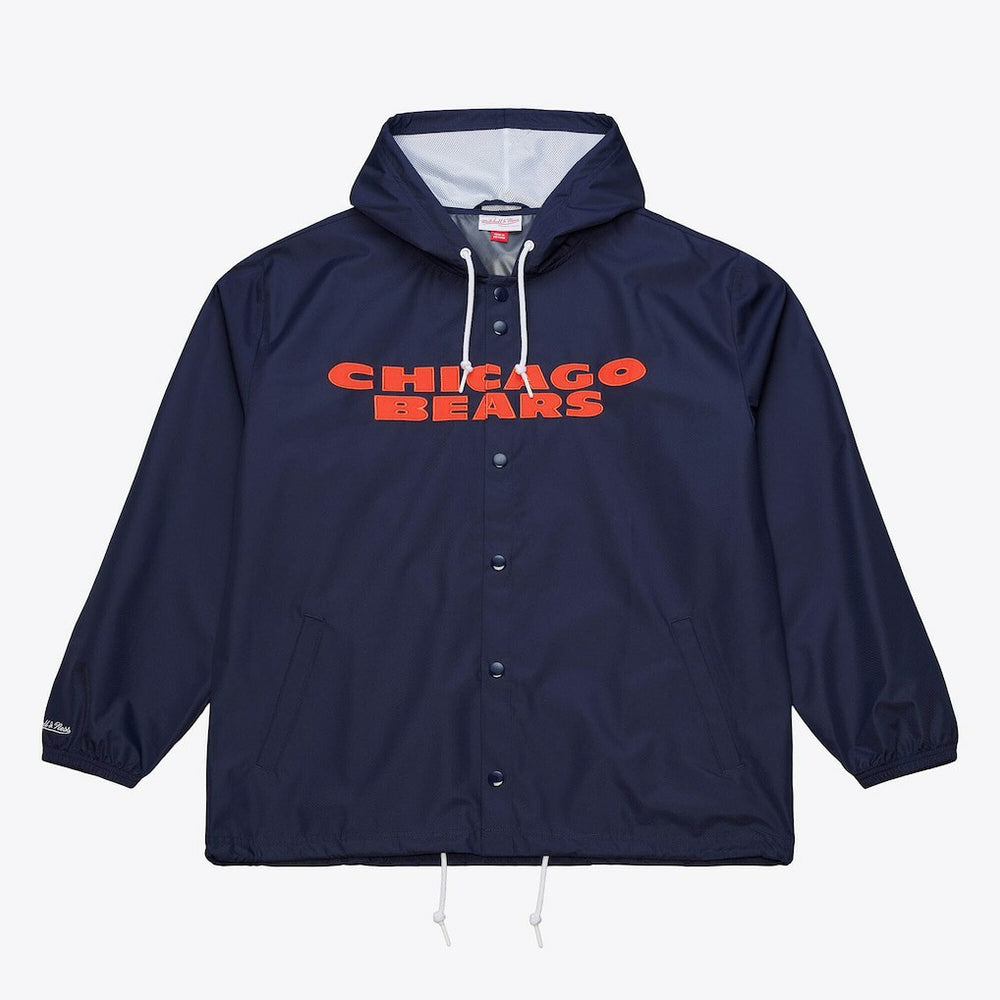 Coaches Full-Snap Hooded Windbreaker Jacket - Chicago Bears Jackets