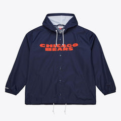Coaches Full-Snap Hooded Windbreaker Jacket - Chicago Bears Jackets