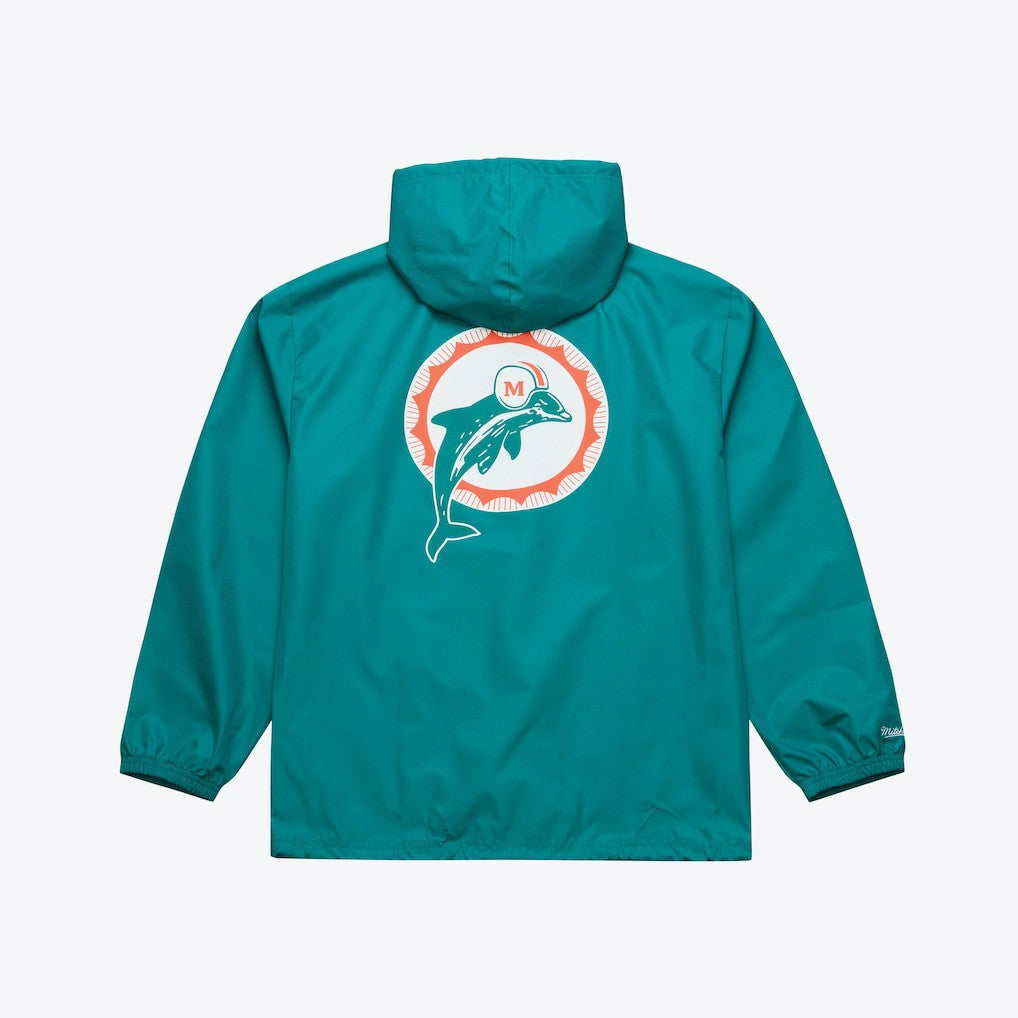 Coaches Full-Snap Hooded Windbreaker Jacket - Miami Dolphins Jackets