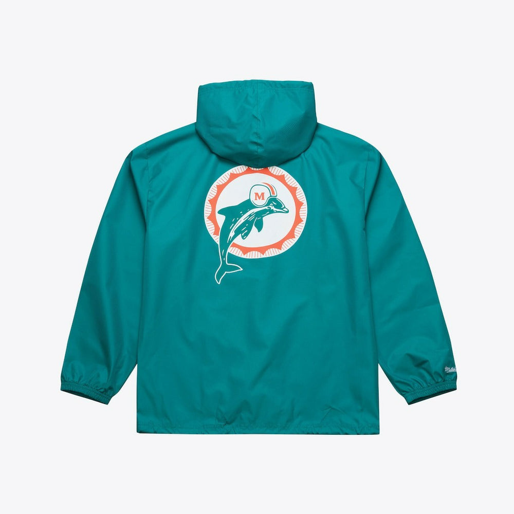 Coaches Full-Snap Hooded Windbreaker Jacket - Miami Dolphins Jackets