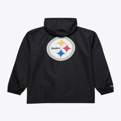 Coaches Full-Snap Hooded Windbreaker Jacket - Pittsburgh Steelers Jackets