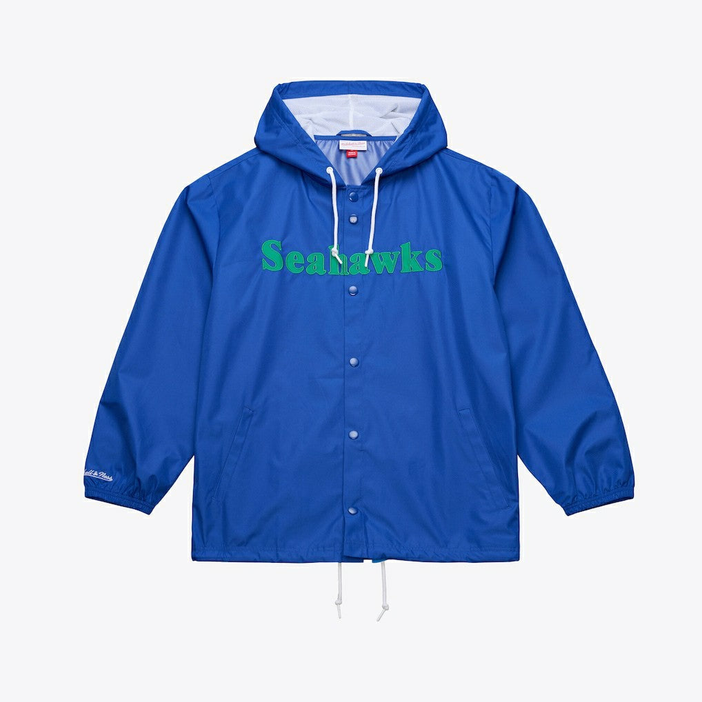 Coaches Full-Snap Hooded Windbreaker Jacket - Seattle Seahawks Jackets