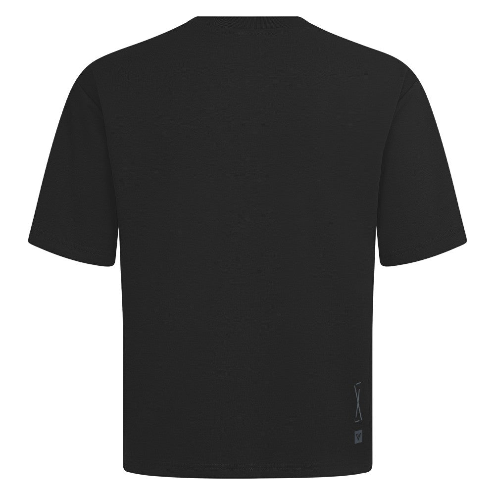 Black Los Angeles Angels Levelwear Oversized Luxe Signature Knit Buckler T-Shirt