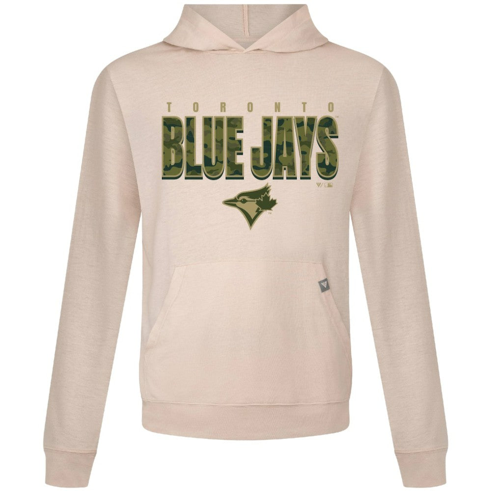 Khaki Toronto Blue Jays Levelwear Relay Protect Pullover Hoodie