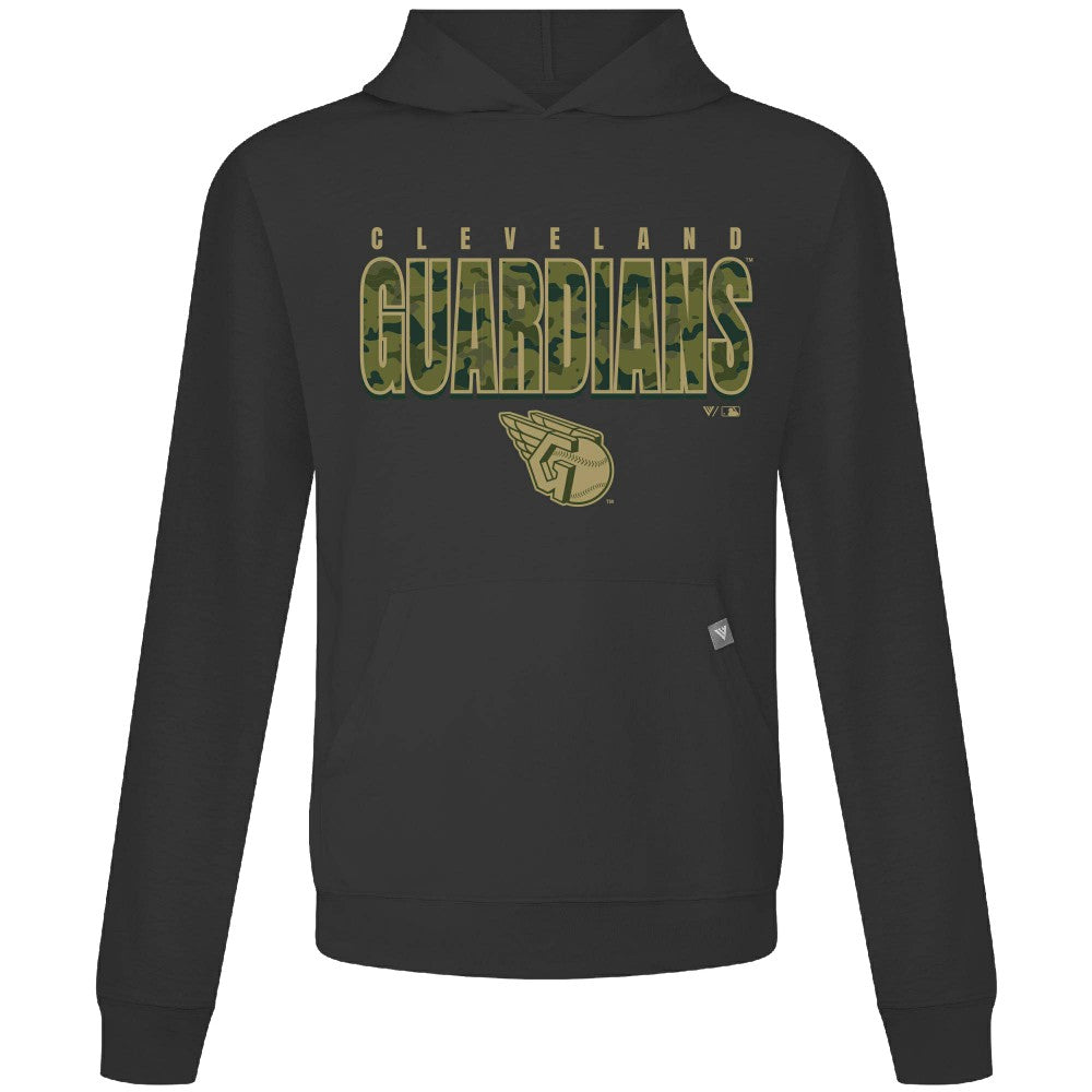 Black Cleveland Guardians Levelwear Relay Protect Pullover Hoodie