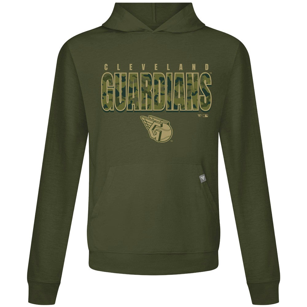Green Cleveland Guardians Levelwear Relay Protect Pullover Hoodie