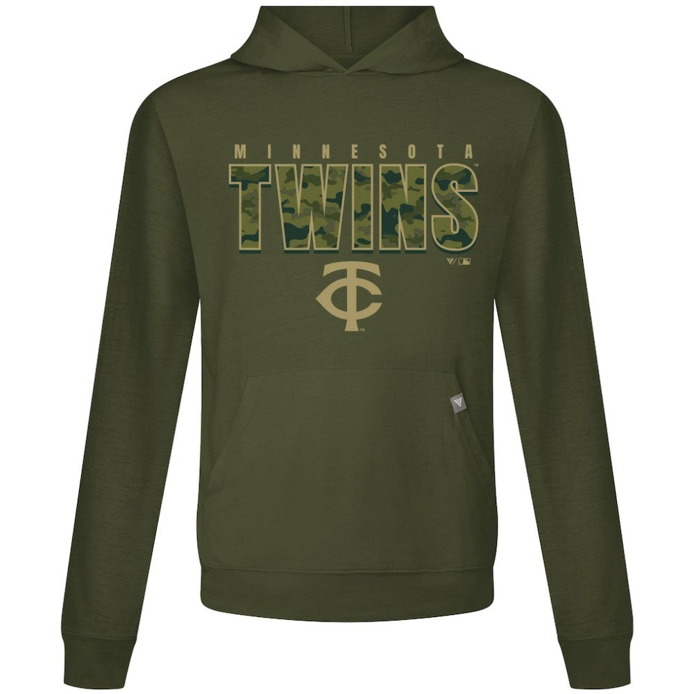 Green Minnesota Twins Levelwear Relay Protect Pullover Hoodie