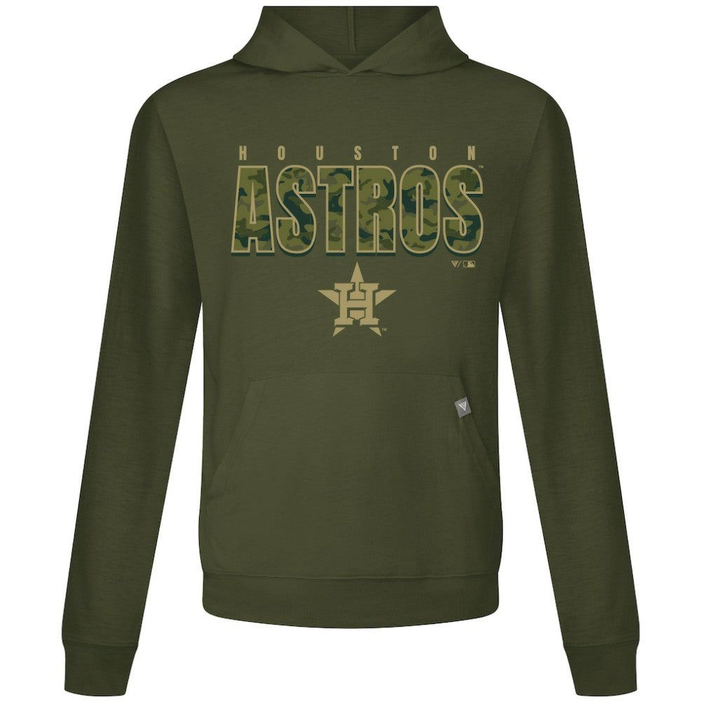 Green Houston Astros Levelwear Relay Protect Pullover Hoodie
