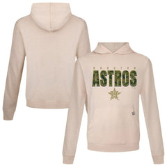 Khaki Houston Astros Levelwear Relay Protect Pullover Hoodie