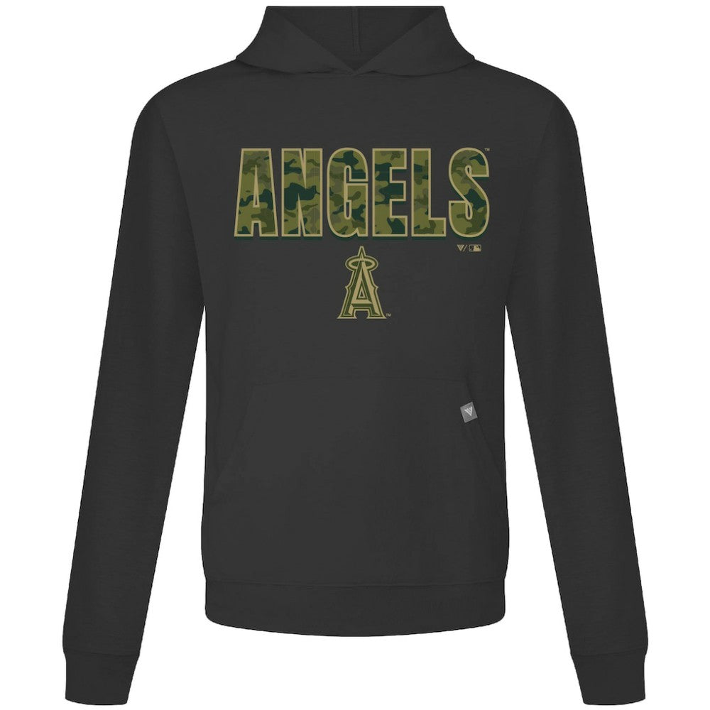 Black Los Angeles Angels Levelwear Relay Protect Pullover Hoodie