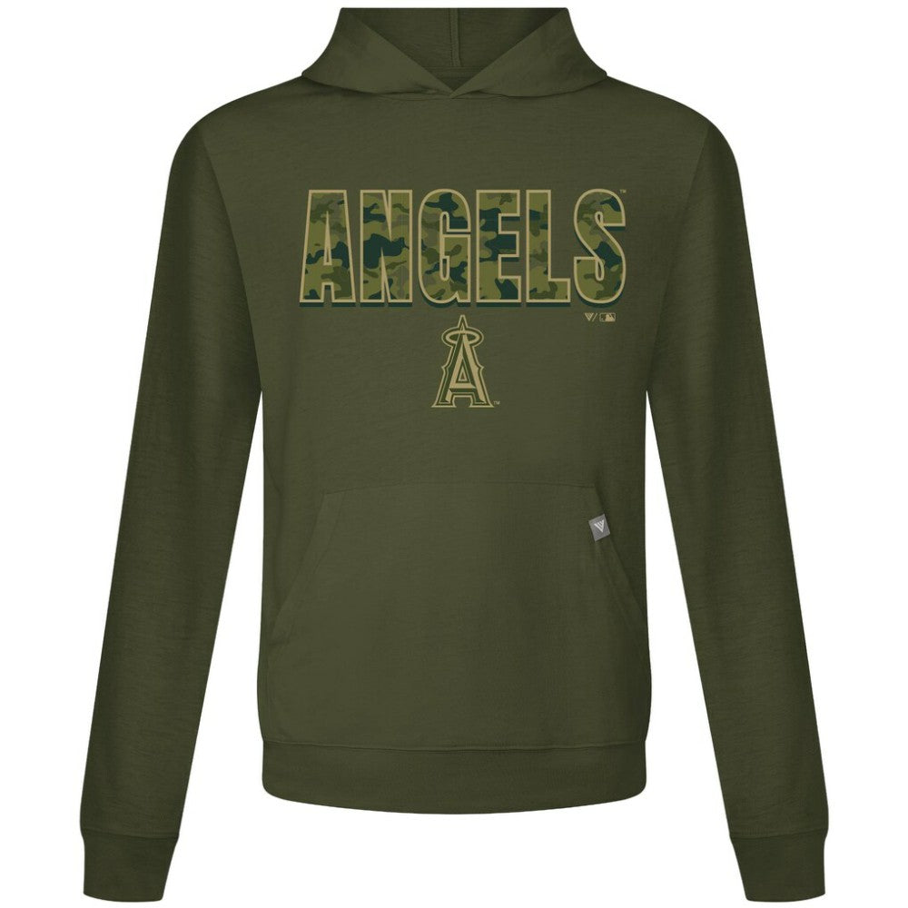 Green Los Angeles Angels Levelwear Relay Protect Pullover Hoodie