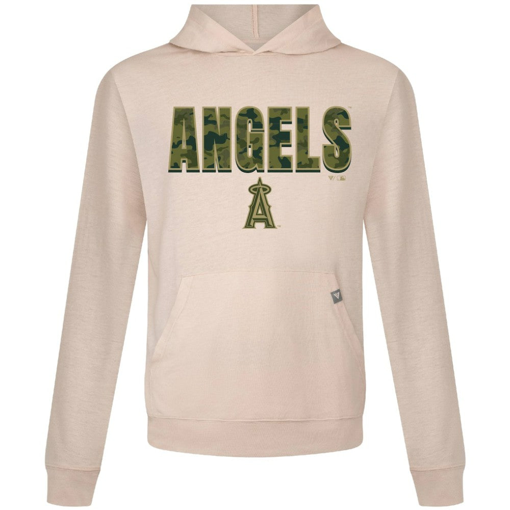 Khaki Los Angeles Angels Levelwear Relay Protect Pullover Hoodie