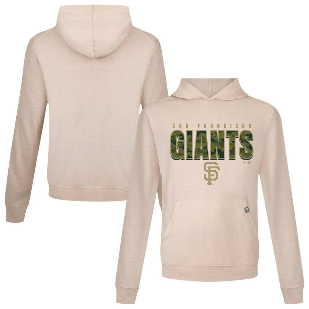 Khaki San Francisco Giants Levelwear Relay Protect Pullover Hoodie
