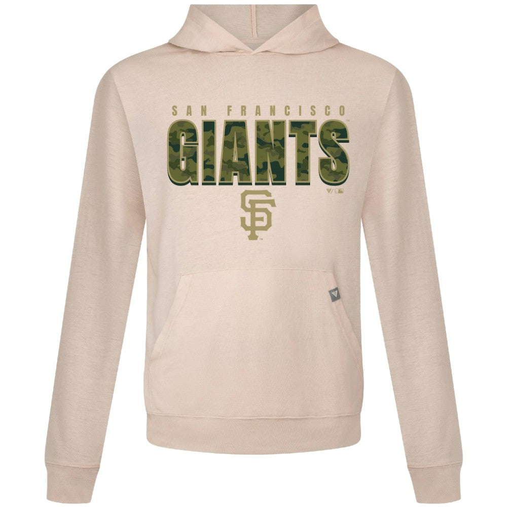 Khaki San Francisco Giants Levelwear Relay Protect Pullover Hoodie