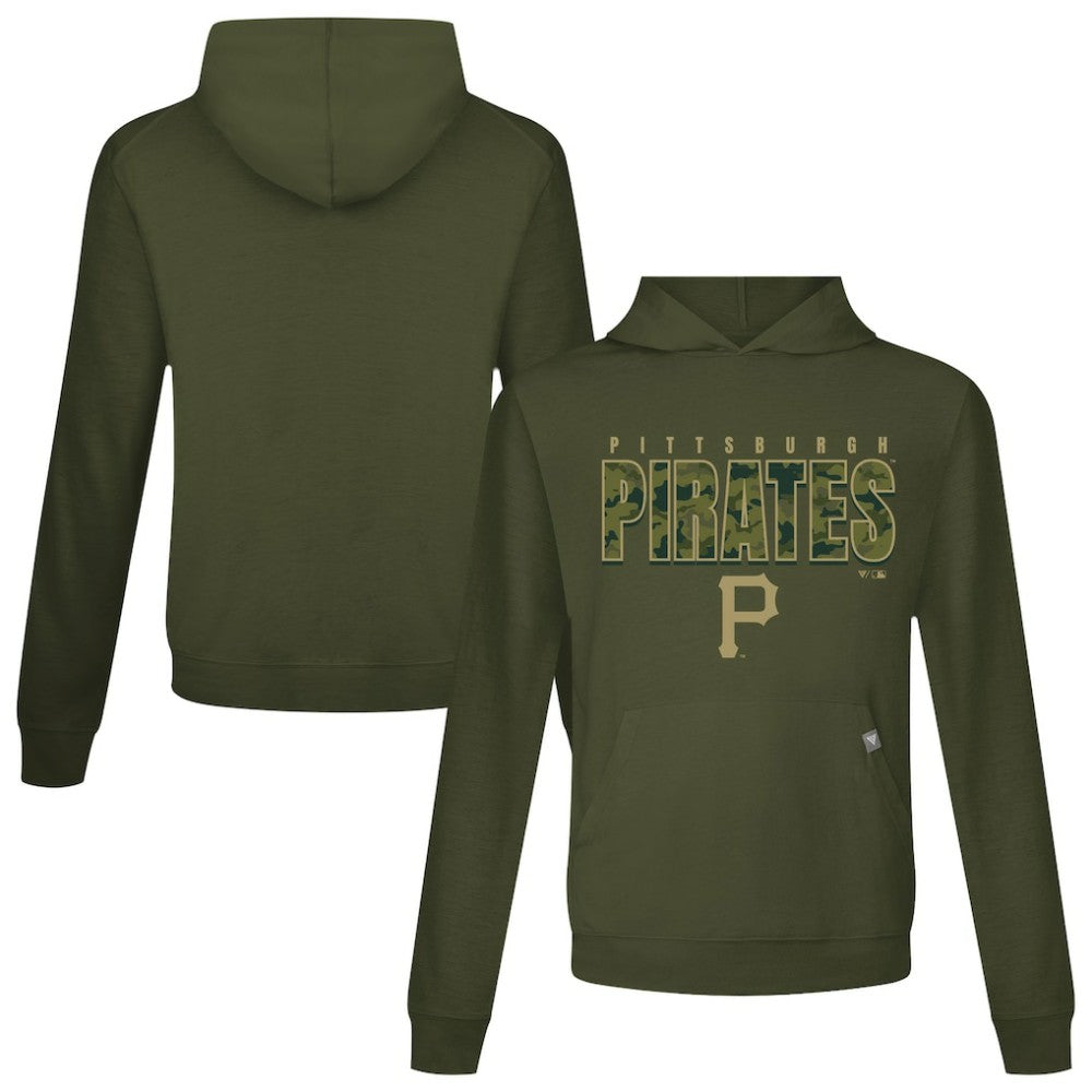 Green Pittsburgh Pirates Levelwear Relay Protect Pullover Hoodie