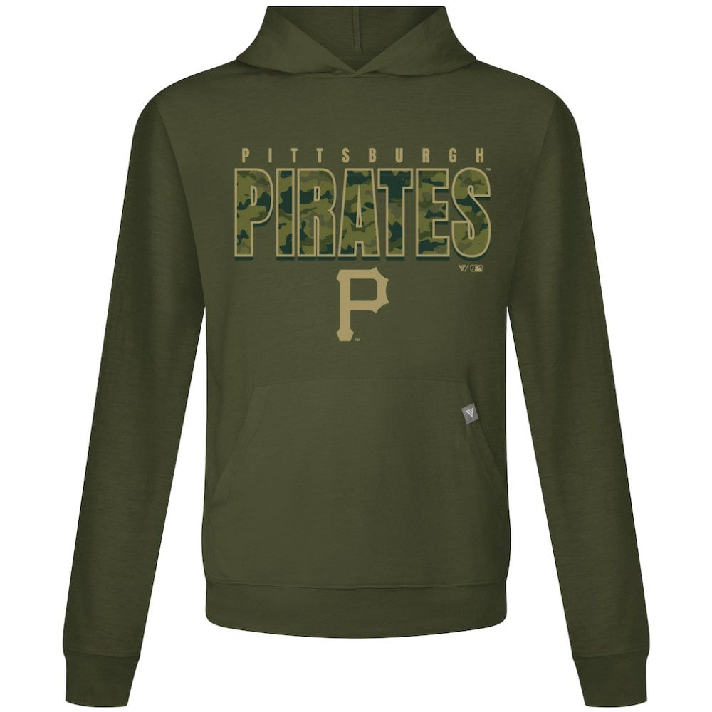 Green Pittsburgh Pirates Levelwear Relay Protect Pullover Hoodie