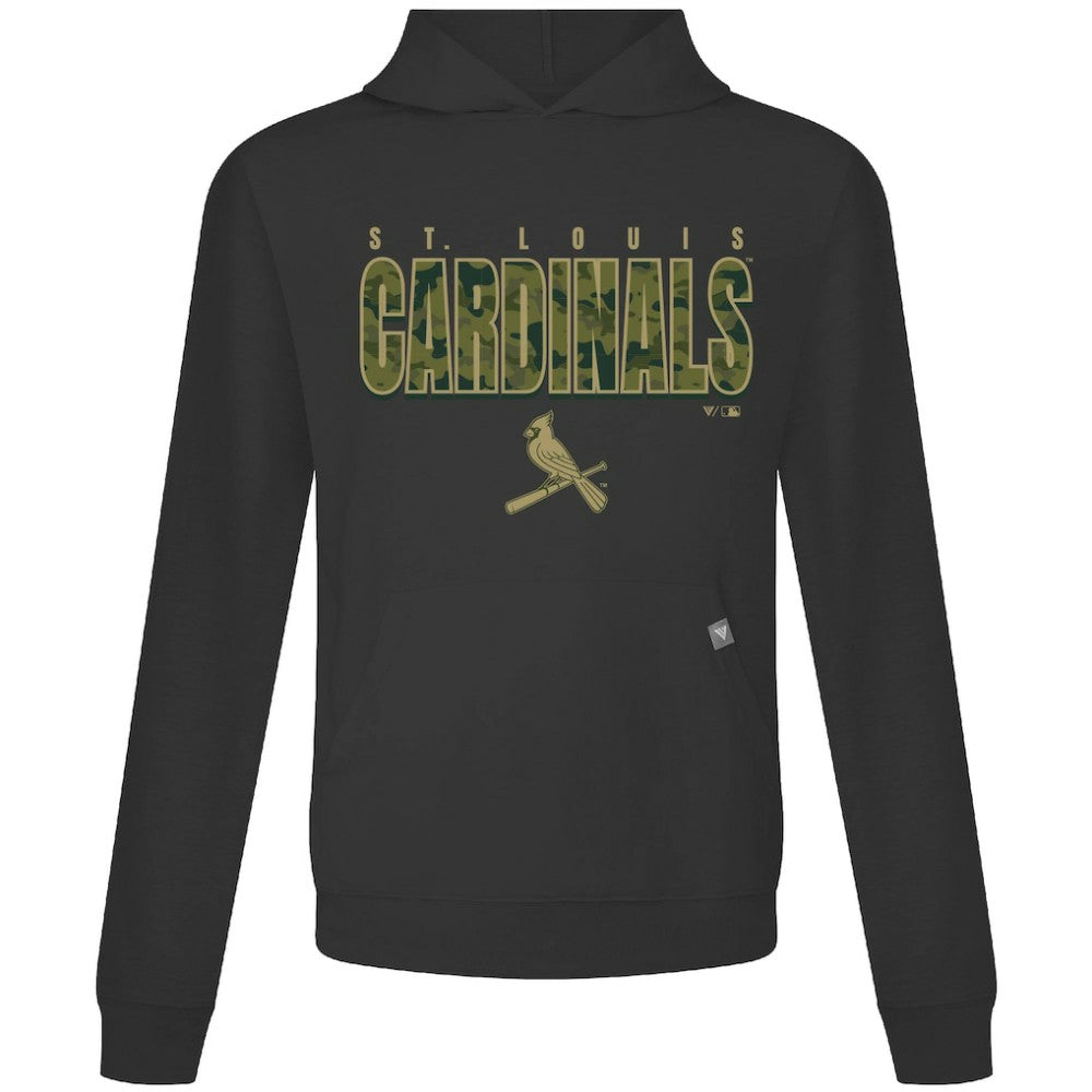 Black St. Louis Cardinals Levelwear Relay Protect Pullover Hoodie