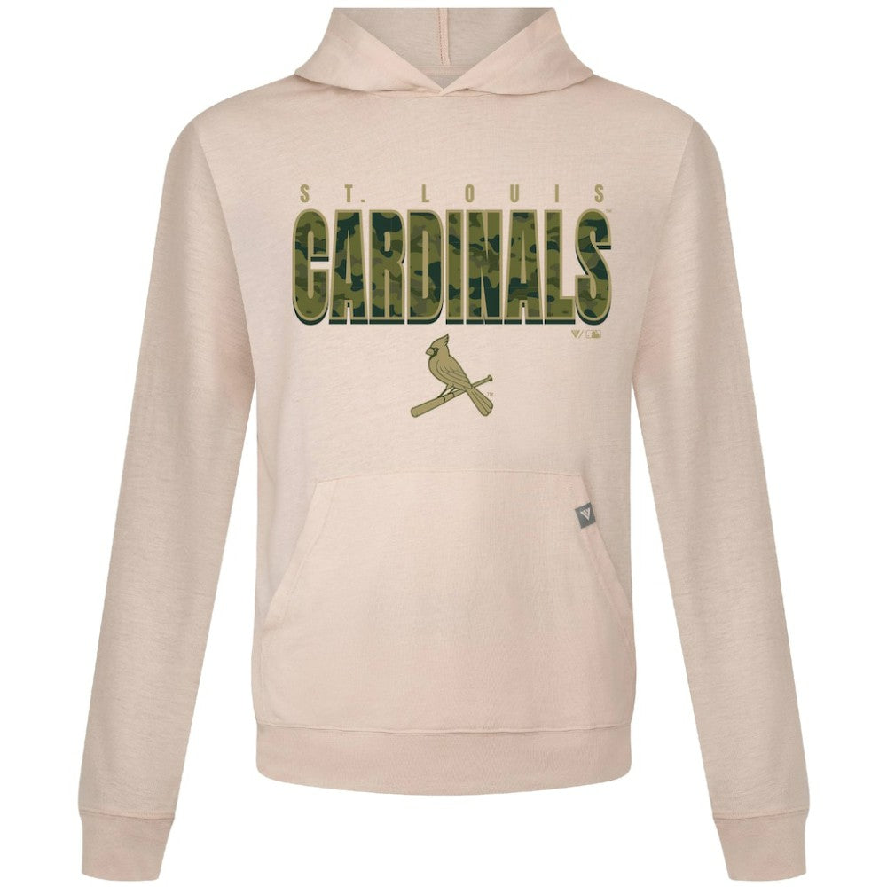 Khaki St. Louis Cardinals Levelwear Relay Protect Pullover Hoodie