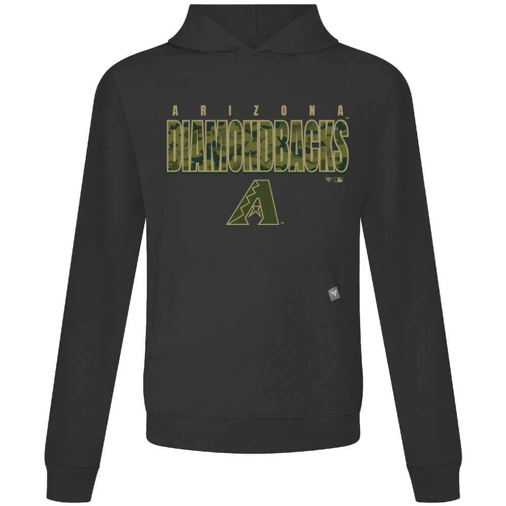 Black Arizona Diamondbacks Levelwear Relay Protect Pullover Hoodie