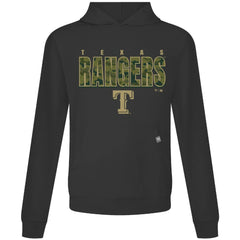 Black Texas Rangers Levelwear Relay Protect Pullover Hoodie